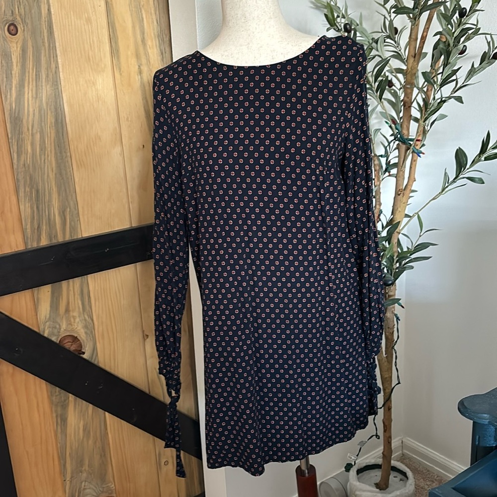 Business casual long sleeve short dress